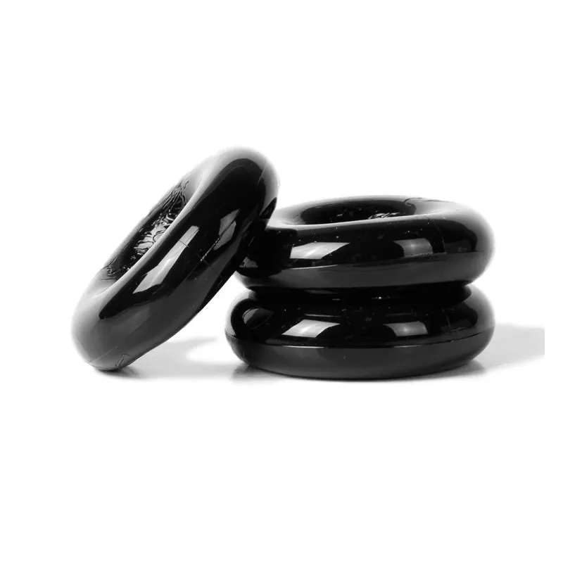 Sport Fucker Lot de 3 cockrings Chubby Noirs